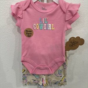 Baby Essentials Pink Cowgirl Outfit
